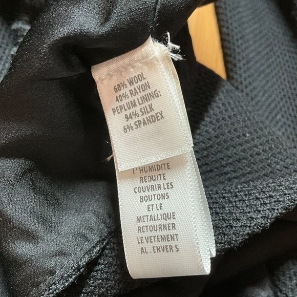 ST. JOHN CAVIAR  Zip-front Sculpted Milano Knit Fit-&-flare Peplum Jacket Sz 10 - Picture 7 of 9